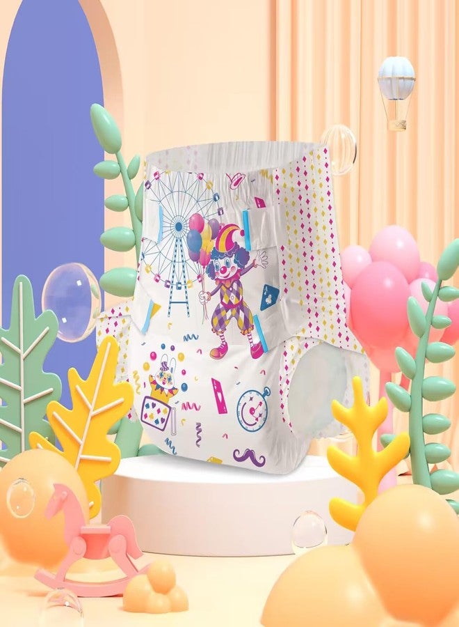 Aimisin Adult Printed Diapers,XX-Large-Uncle Clown, 7 Pieces for Men and Women - Leak Protection Heavy Absorbency Protection Diapers - Image 4